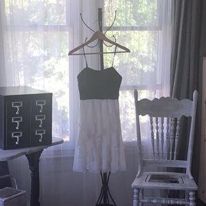 Black and white party dress